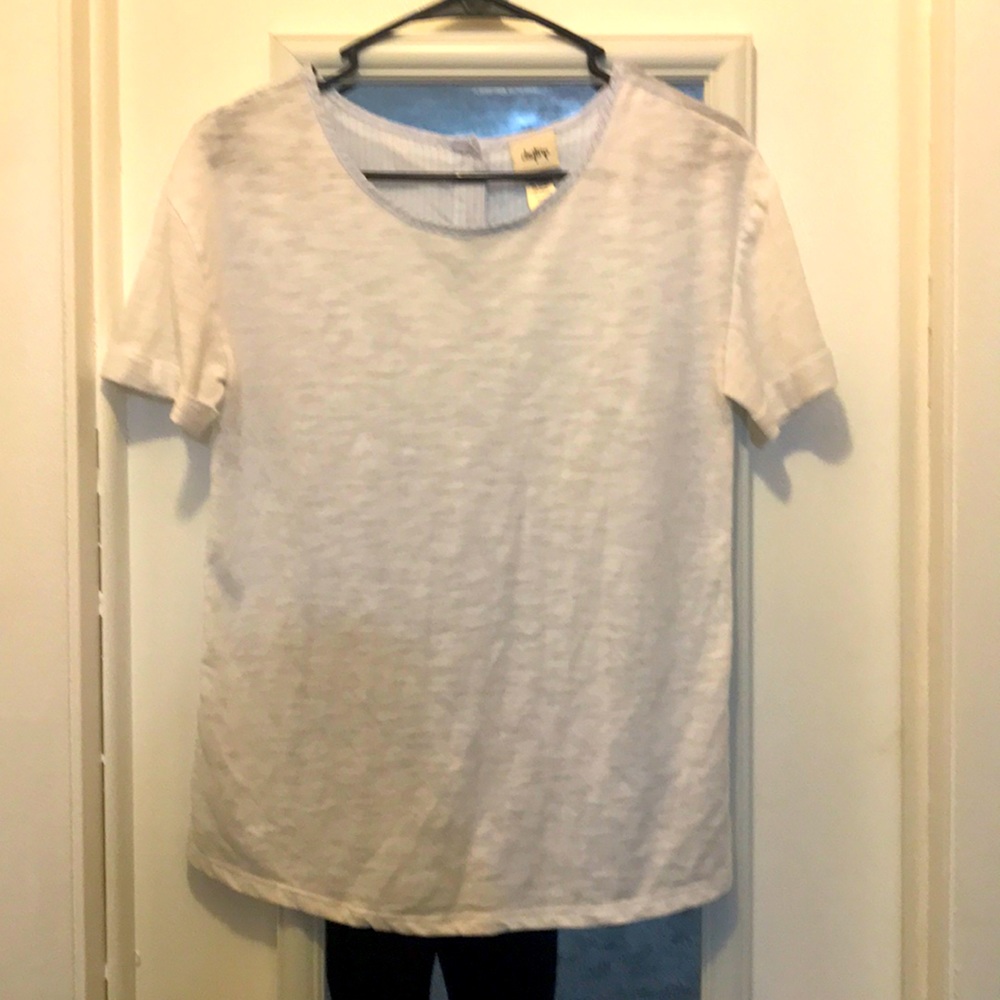 🌟3 for $10 🌟 
White & light blue shirt